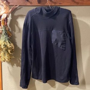 Black cowl neck hoodie